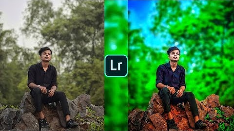 Lightroom green and blue effect photo editing tutorial | lightroom background colour change preset