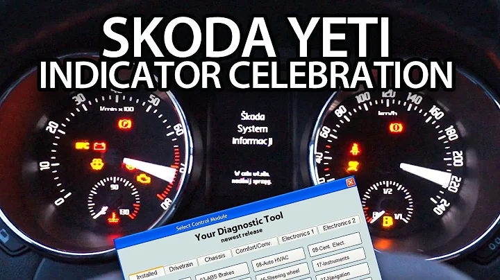 Indicator celebtration activation in Skoda Yeti (needle sweep, gauge test, cluster staging, tuning)
