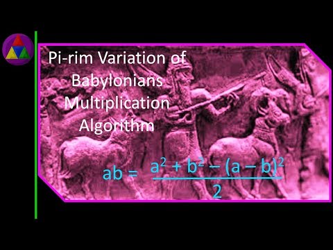 Babylonian Algorithm Variation from Pi rim