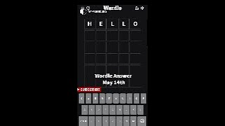 I Solved Wordle May 14 | Today's Wordle Answer May 14th #shorts #329 #wordlemay14th #wordle