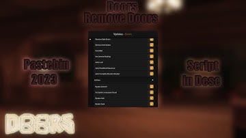 Doors Script Pastebin | Esp&Bypass Hack 2023 Roblox Hile | Roblox Doors Script