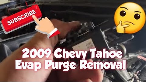 How to: Remove 2009 Chevrolet Tahoe Evap Purge Solenoid