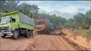 The truck driver's actions amazed him that he was able to get away without having to be helped