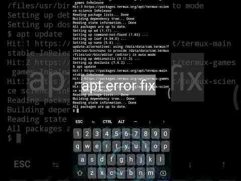 How to fix termux apt update problem | apt update error fix