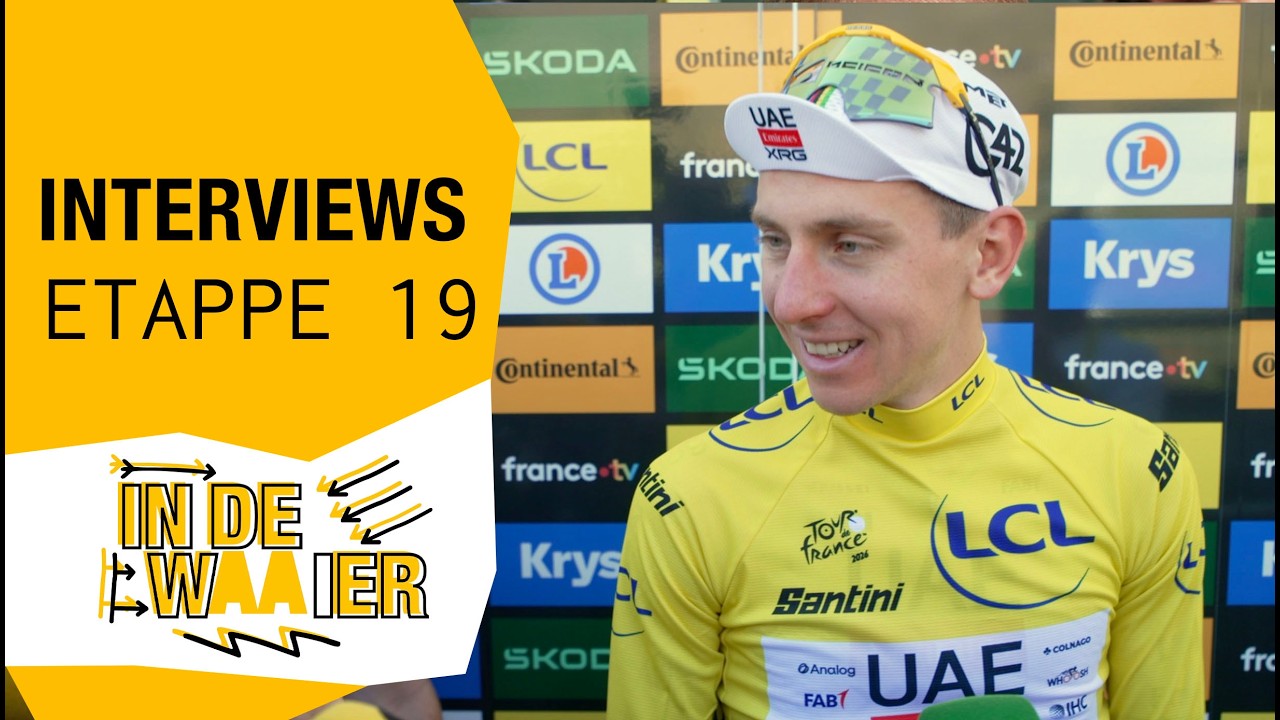 Pogacar heeft 'm! En Maxim van Gils over het plan van vandaag | Interviews Et.19 | In De Waaier