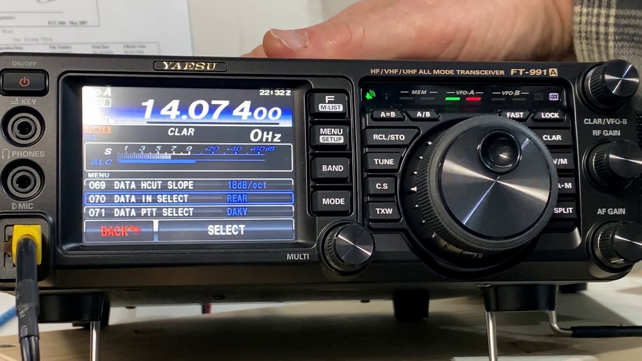How-To setup your Yaesu FT-991A for the FT8 data mode and