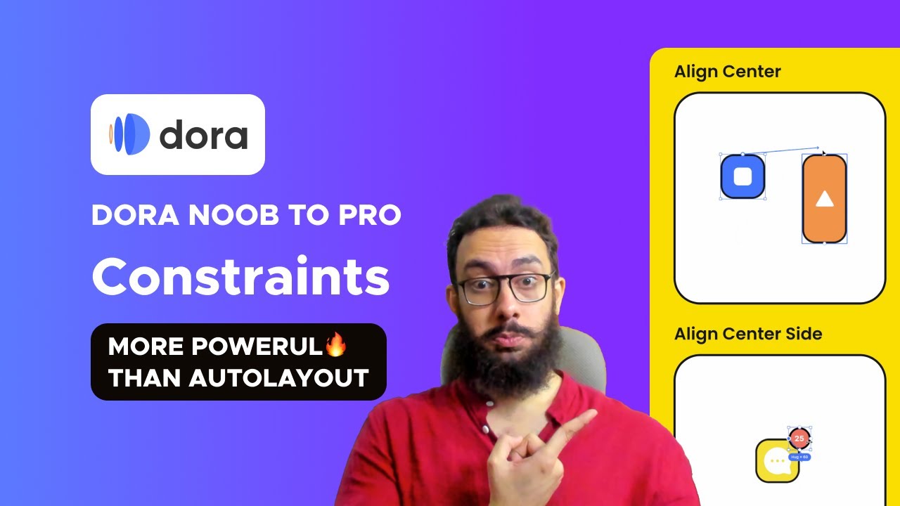 Dora No Code Animation Design tool - Constraints - YouTube