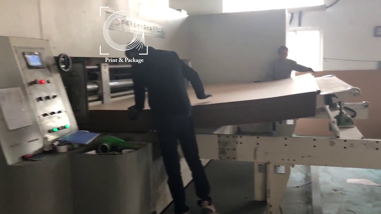 Автоматический флексо принтер с секцией ротационной высечки ZYKM II 2500x3600