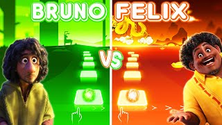 Encanto Bruno Vs Felix | We Don't Talk About Bruno - Tiles Hop EDM Rush!