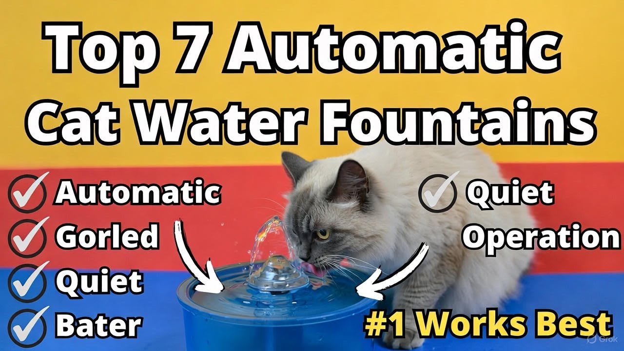 Top 7 Automatic Cat Water Fountains (Surprising) Cats Drink More Instantly