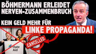 Linke NGO HateAid weint bei Böhmermann in der ClownShow Nerven-Zusammenbruch live