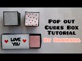 How to make a Pop Out Cubes Box || Tutorial || Explosion box ideas  || Samiksha