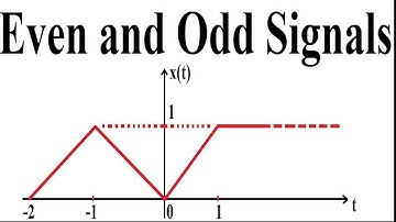 Even and Odd Decomposition of a Signal