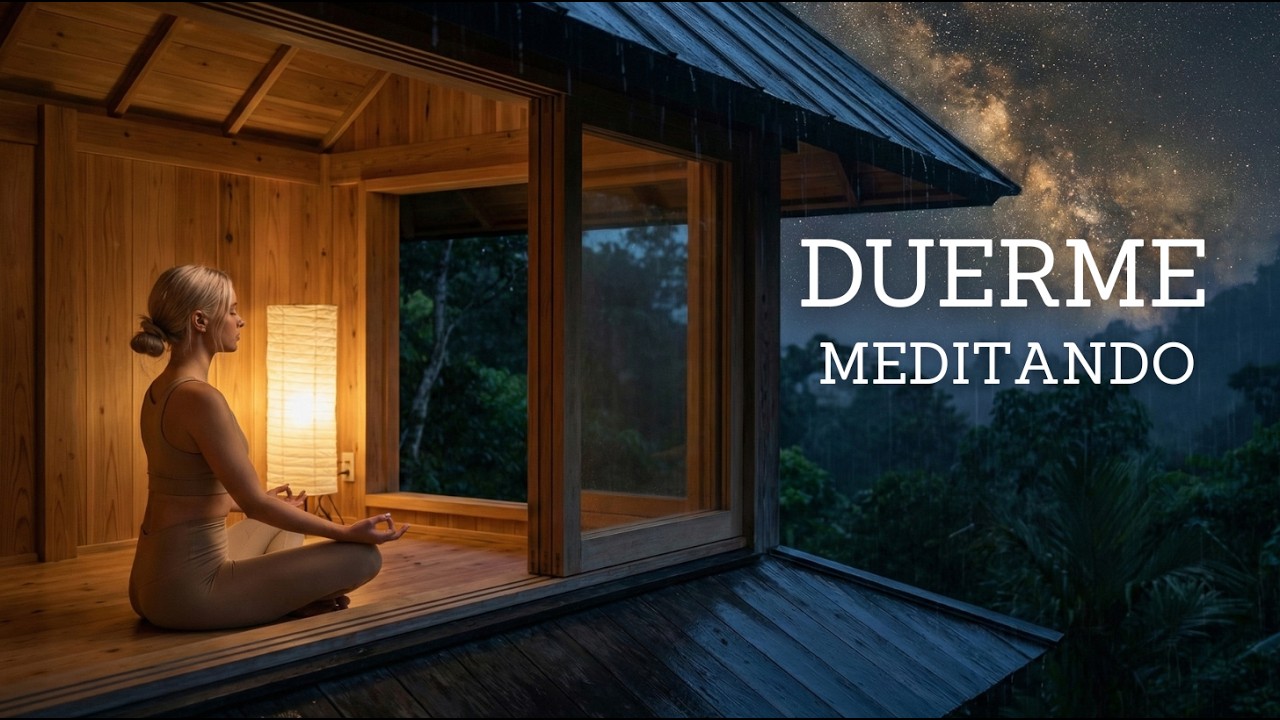 Meditación para dormir | Descanso profundo en la Cabaña Oculta de la Selva Japonesa 🌙