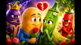 🥔 Aloo ❤️ Bhindi Love Story | Baingan Ne Toda Unka Pyaar 😭