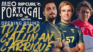 Filipe Toledo, Ryan Callinan, Thiago Carrique Meo Rip Curl Pro Portugal - Opening Round Replay