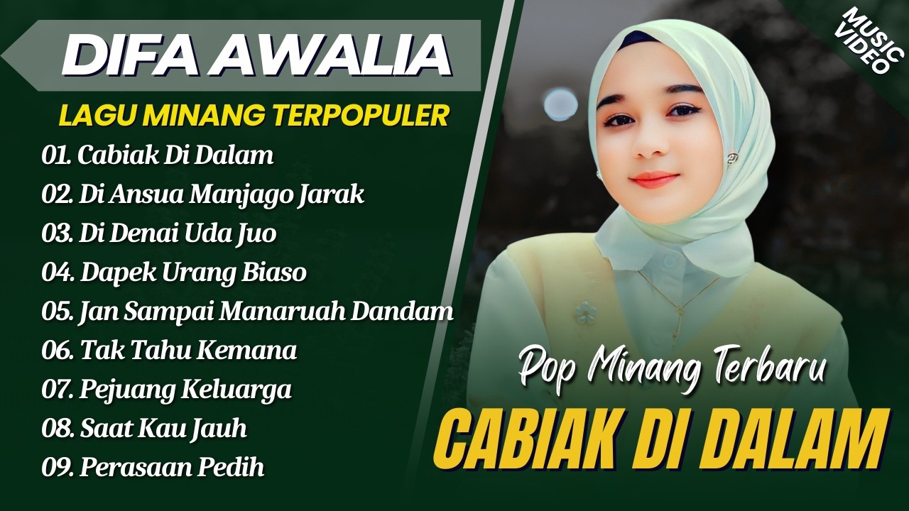 Difa Awalia - CABIAK DI DALAM - DI ANSUA MANJAGO JARAK || LAGU POP MINANG TERPOPULER 2026