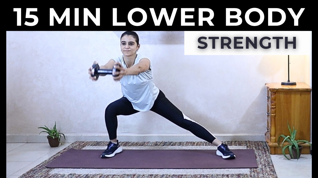 15-минутная тренировка для нижней части тела с гантелями (без повторов!) 🔥 Ягодицы и ноги