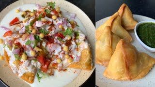 SAMOSA CHAAT - Monsoon Special | समोसा चाट रेसिपी | Flavours Of Food