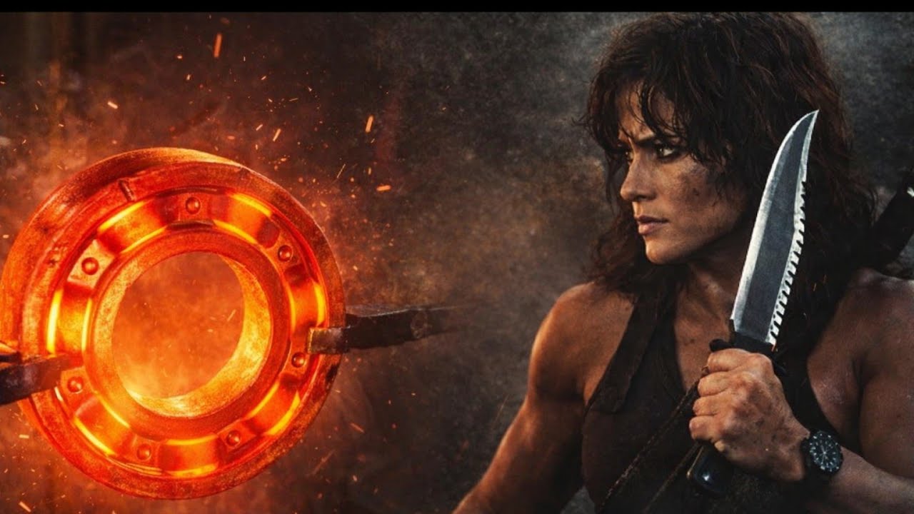 آهنگری چاقوی بقا رامبو از یک بلبرینگ قدیمی بیل مکانیکی 🔥