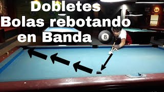 ¿Como meter bolas rebotando en banda o Dobletes? #Billar