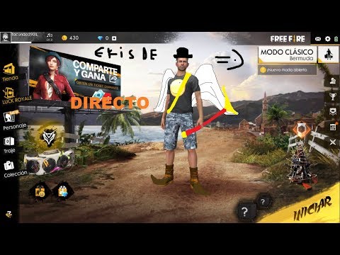 primer directo!!!jugando free fire pc