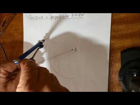 GCSE Construct a perpendicular bisector