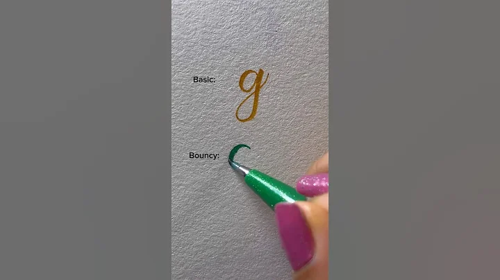 “g” basic & bouncy calligraphy #lettering #handwriting #calligrahy #reels #fyp #shorts #viralvideo