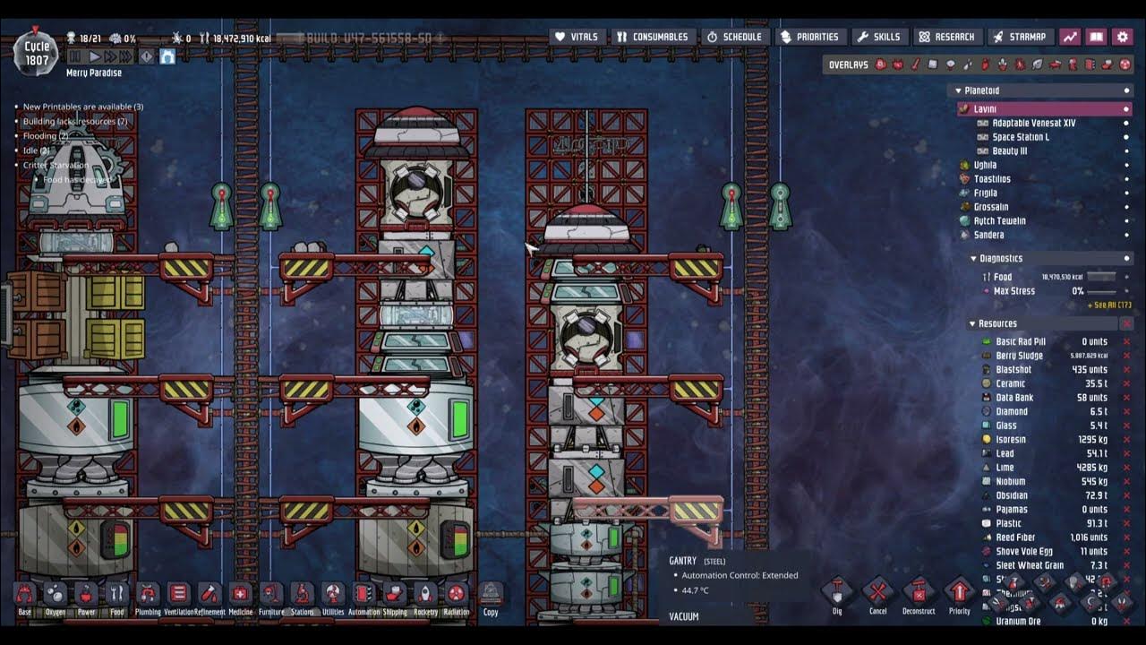 Oxygen Not Included Ep 103 Exploring space New Space Scanner Update YouTube