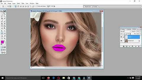 how to change lips color in photoshop | How To Create Realistic Lipstick in Photoshop 7.0