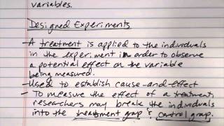 Observational Studies and Designed Experiments