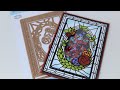 Spellbinders APG Stained Glass Bouquet Collection: Deco Bloom Review & Shaker Card Tutorial! Wow!