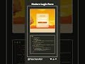 Modern Login Form 2026 #htmlcss