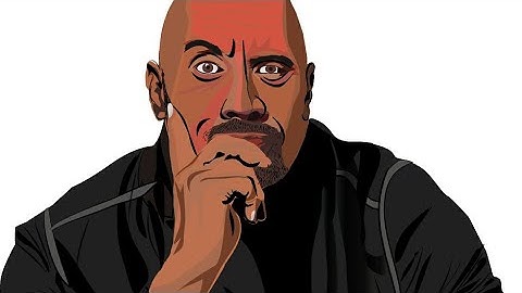 vector Art Dwayne Johnson#art #design #vector #drawing #vectorart #arnold #therock #dwaynejohnson