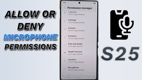 🎤 How to Allow or Don