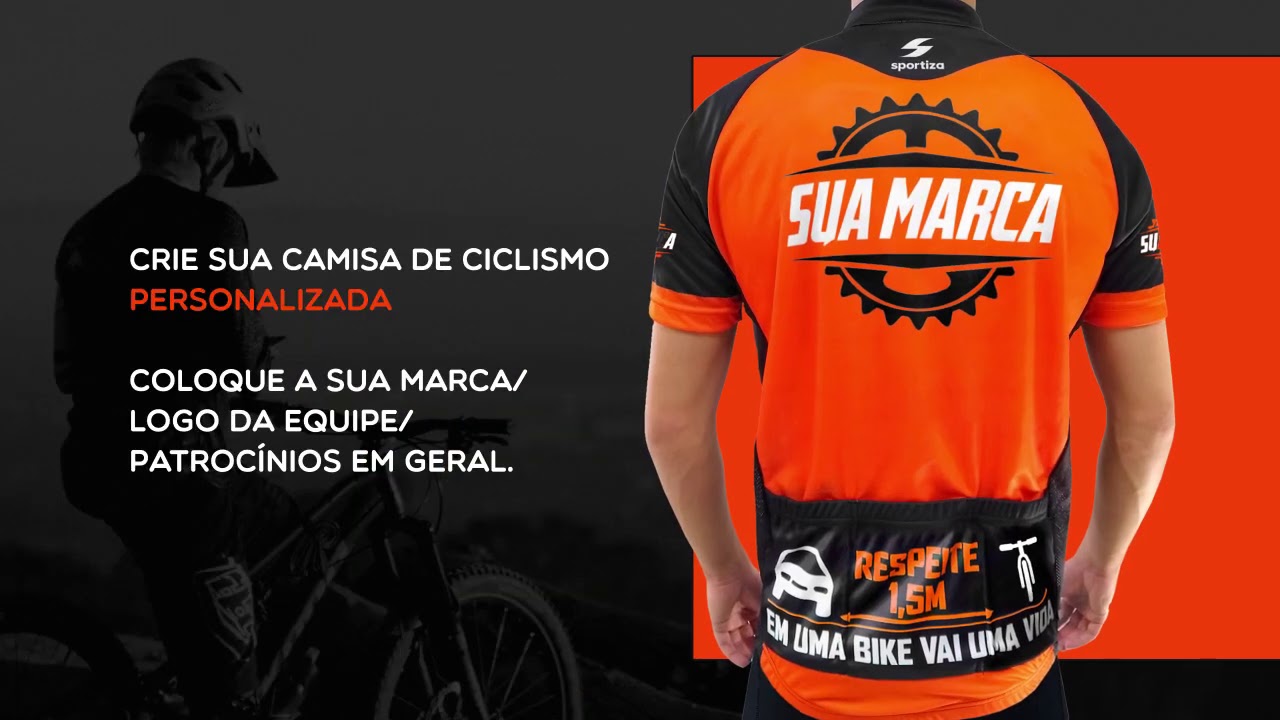 camisa para bike personalizada