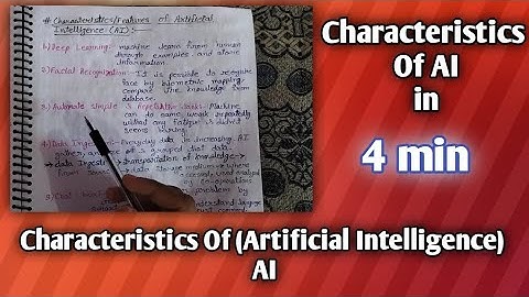 Characteristics Of AI|AI|Characteristics Of Artificial Intelligence|Artificial #ai @CodeWithHarry