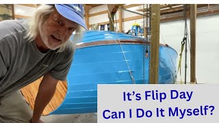 How to Flip/Turnover Your Boat By Yourself - Somes Sound 12 1/2 - Ep 66