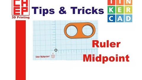 Tinkercad Tips & Tricks - Ruler Midpoint on High Five Fidget Spinner