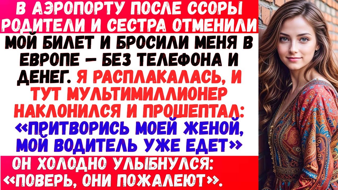 В аэропорту они меня бросили; миллиардер тихо прошептал ложь.Поверь мне, они ещё пожалеют об этом!!!