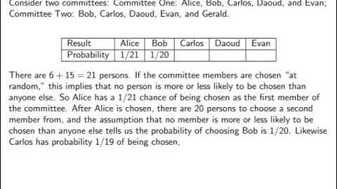 Probability and Statistics 090 Combinatorial Probability 2 (no sound)