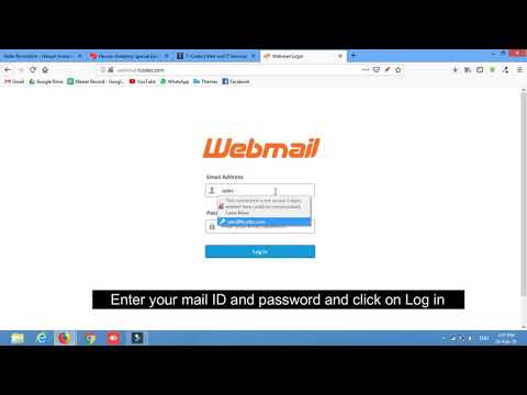 How to Log in to the Webmail directly