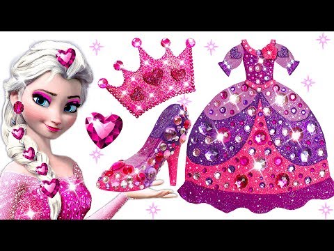 💎 How To Make Princess Elsa Play Doh Dress, Shoes & Crown DIY