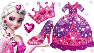 💎 How To Make Princess Elsa Play Doh Dress, Shoes & Crown DIY