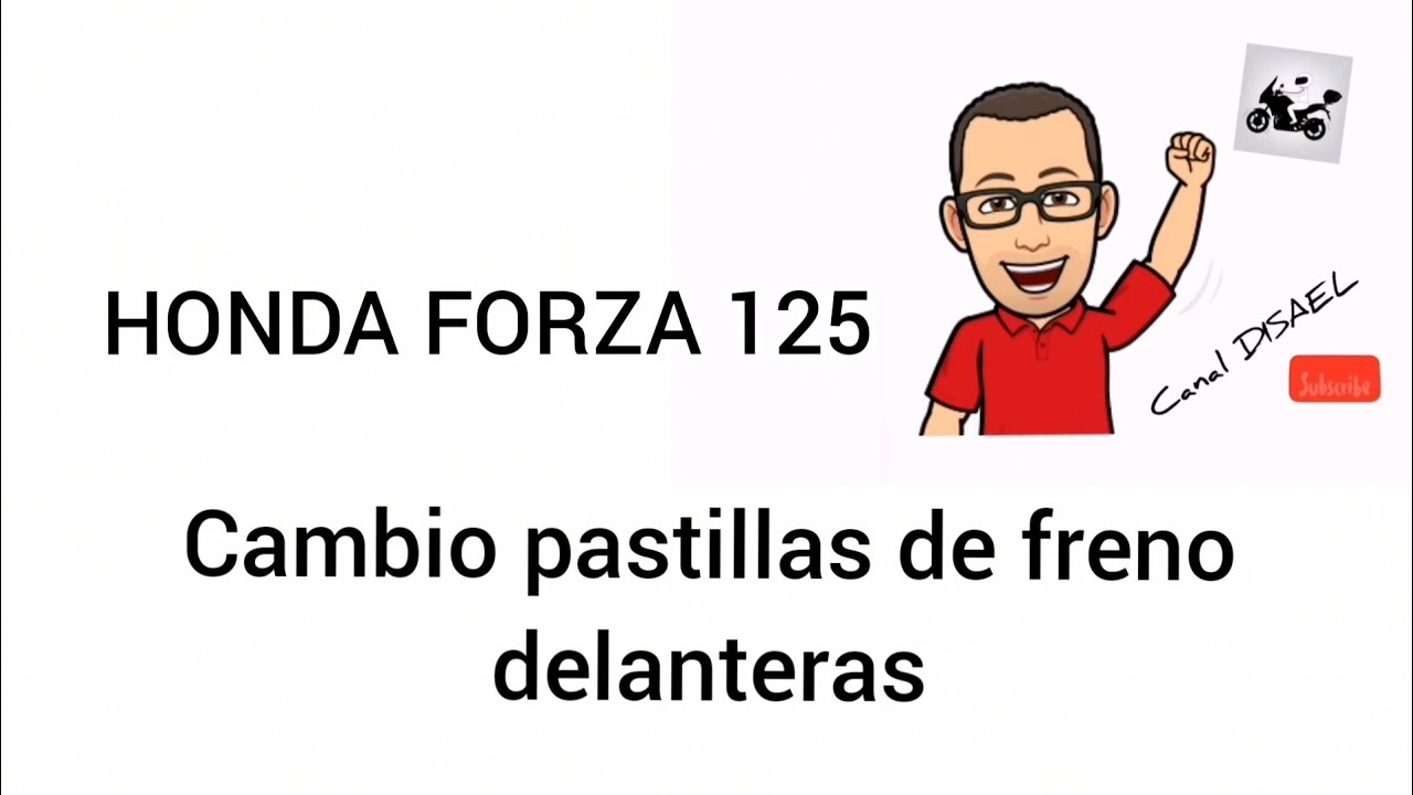 Cambio pastillas de freno delanteras de la Honda Forza 125