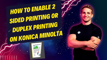 How to Enable 2 Sided Printing or Duplex Printing on Konica Minolta In Windows 11/10
