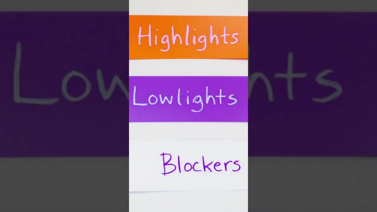 A great template for status reports. 