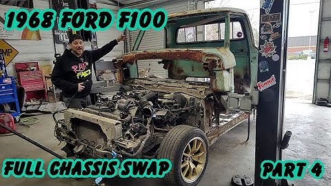 1968 Ford F100 Full Chassis Swap with a Mercury Grand Marquis Part 4