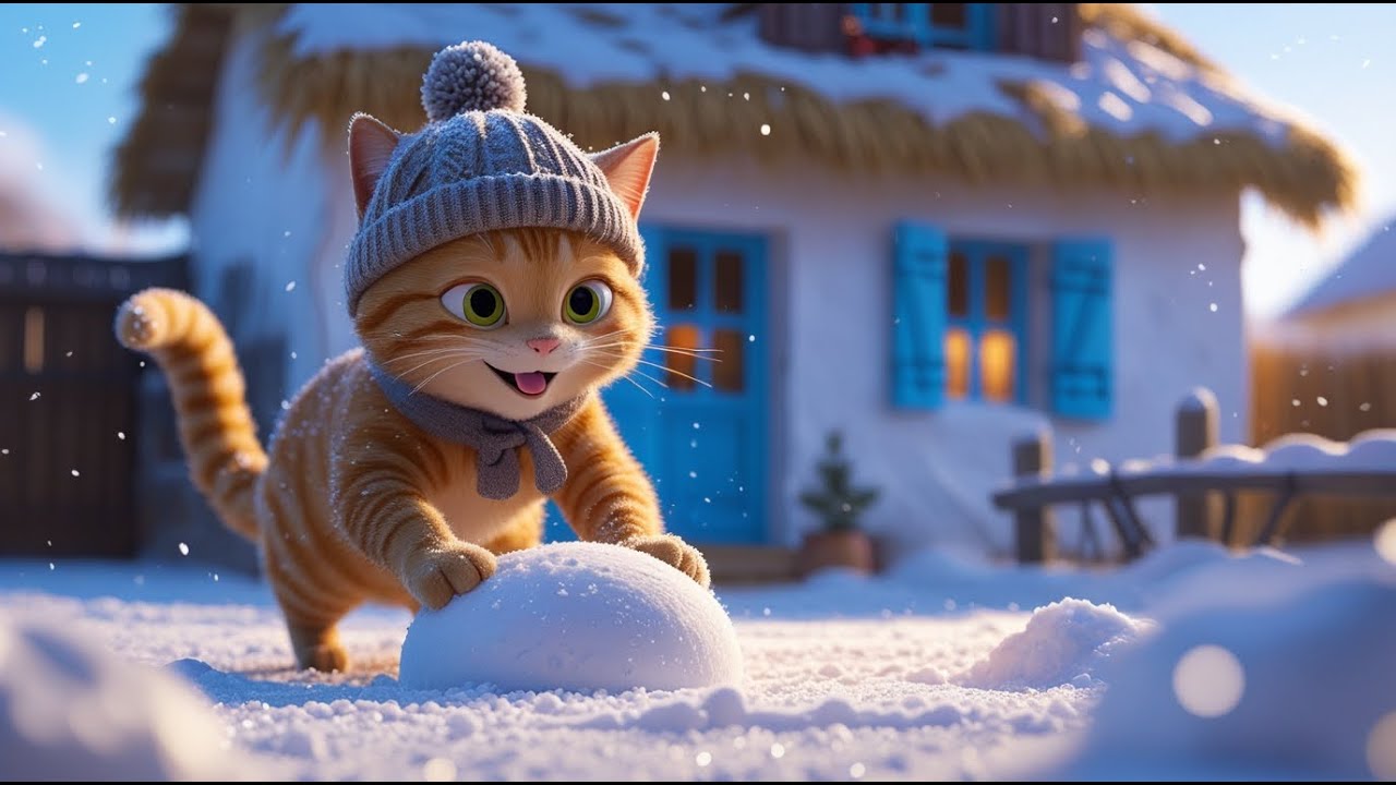 🐈 Кіт і сніговий пиріг | Веселий зимовий мультик для дітей українською ❄️