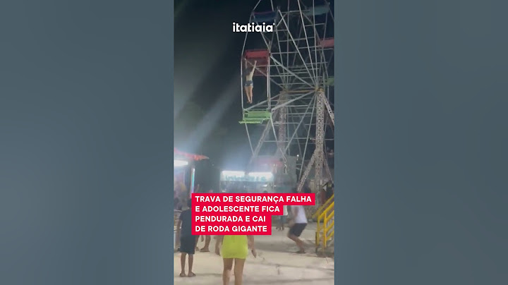 IMPRESSIONANTE: TRAVA DE SEGURANÇA ABRE E JOVEM CAI DE RODA GIGANTE!